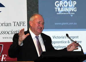 Minister Steve Herbert announces ongoing funding for Group Training in Victoria