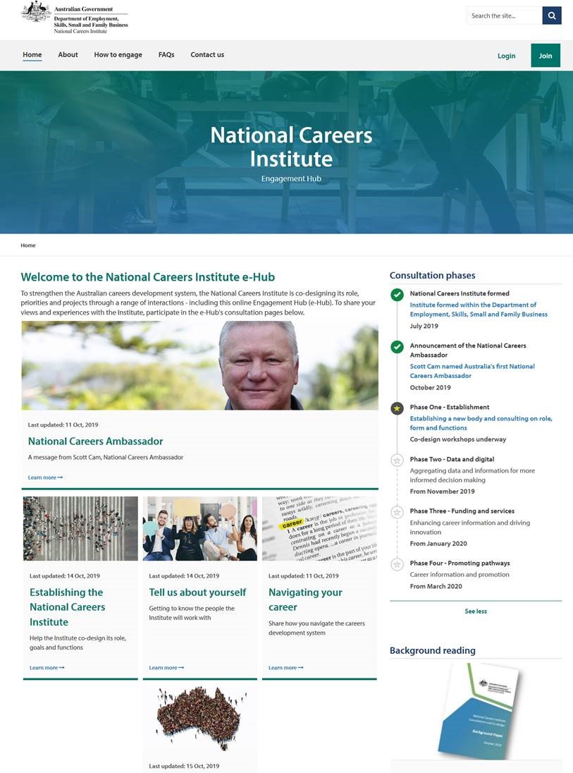 National Careers Institute e-Hub